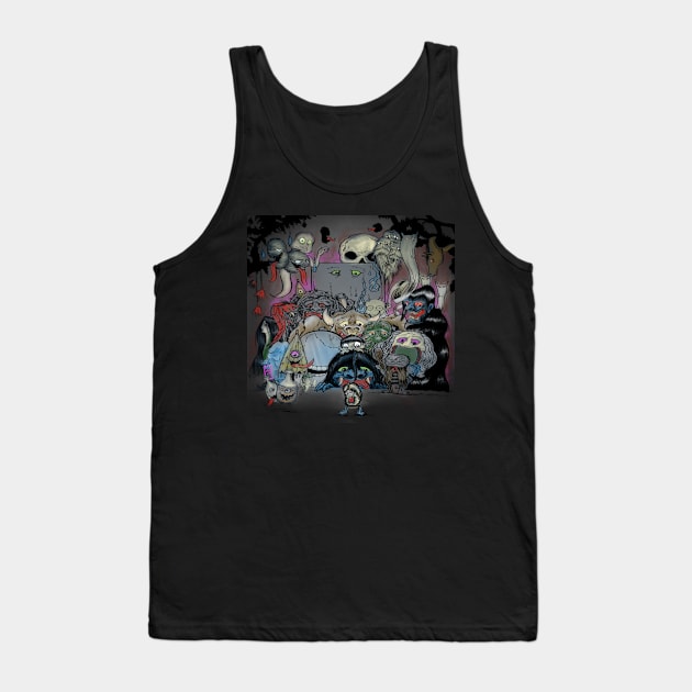 Yokai parade Tank Top by gatchabert